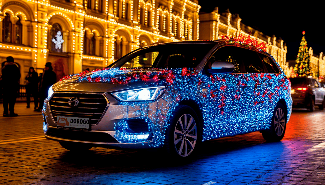 Украшаем автомобиль к Новому году: праздничные идеи, которые не навредят электрике и кузову